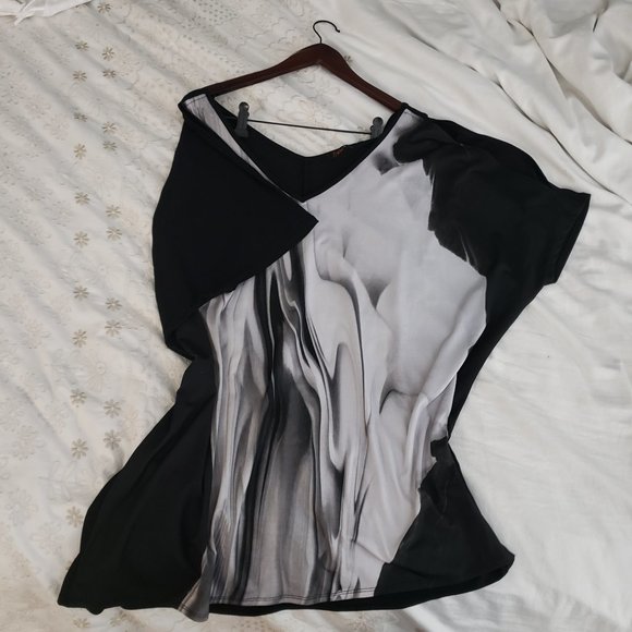 EUC Dex Sz 2x cold shoulder blouse - Picture 1 of 7